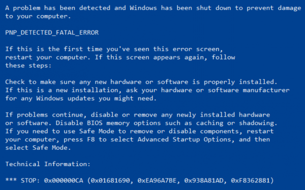 kernel pnp error windows 10